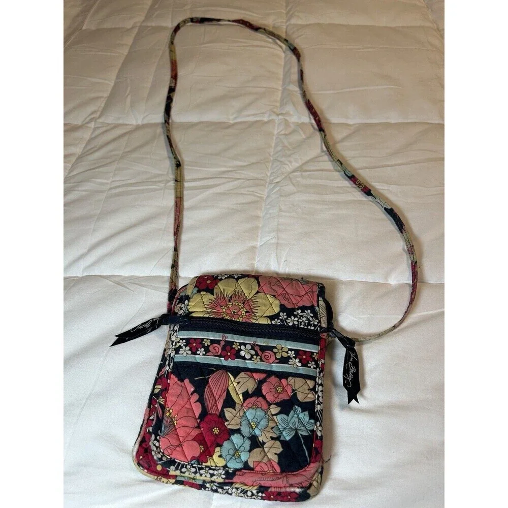 (Vintage) Vera Bradley Small Shoulder Crossbody Bag Floral Quilted
